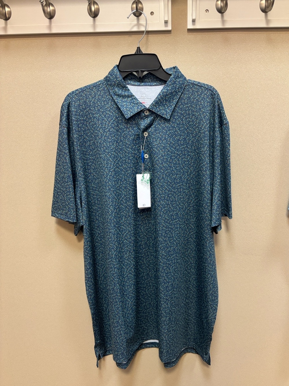 Southern Tide M’s XXL Iguana Glee SSPolo, LghtIndigo Colrway #1183, Style# 11736 - Picture 3 of 10